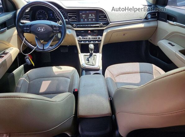 5NPD84LF6LH629271 2020 HYUNDAI ELANTRA Черный Вид панели приборов