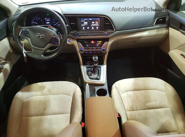 5NPD84LF7HH019158 2017 HYUNDAI ELANTRA Beige Вид панелі приладів