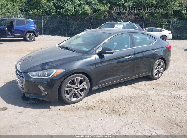 5NPD84LF7HH024814 2017 HYUNDAI ELANTRA Черный Передняя левая четверть