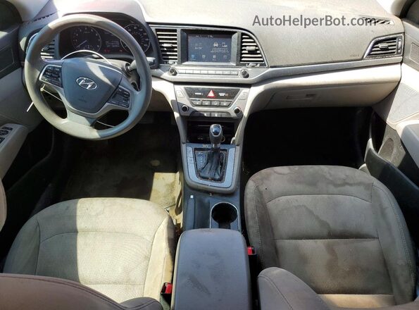 5NPD84LF7HH024893 2017 HYUNDAI ELANTRA Red წინა პანელის ხედი