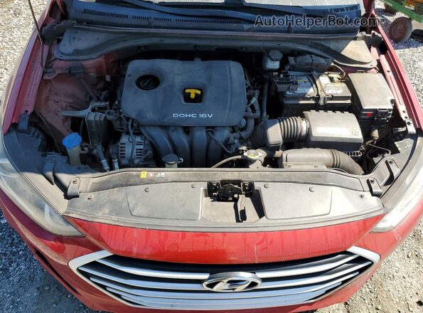 5NPD84LF7HH024893 2017 HYUNDAI ELANTRA Red უკანა სალონის ხედი