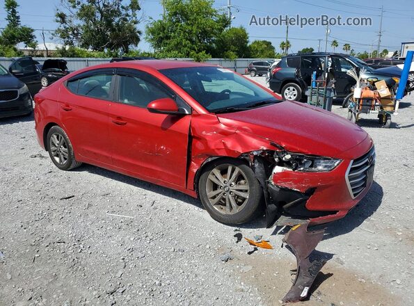 5NPD84LF7HH039359 2017 HYUNDAI ELANTRA Burgundy Delantero derecho