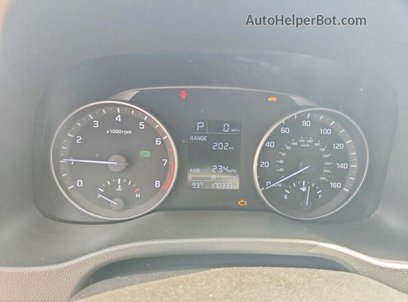 5NPD84LF7HH070725 2017 HYUNDAI ELANTRA Silver Вид щитка приладів