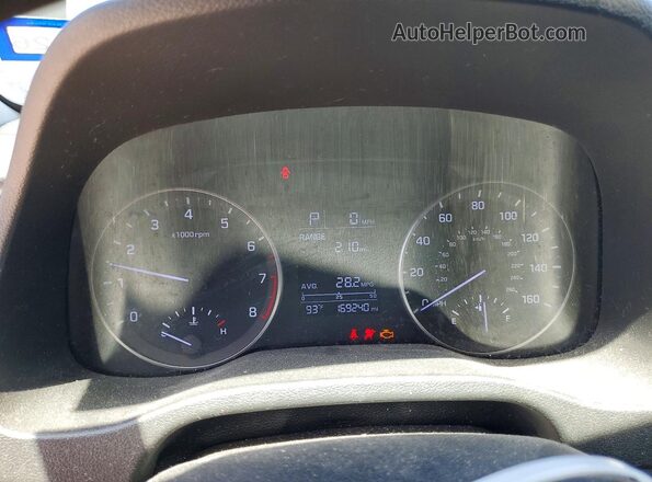 5NPD84LF7HH098749 2017 HYUNDAI ELANTRA Серебряный Вид щитка приборов