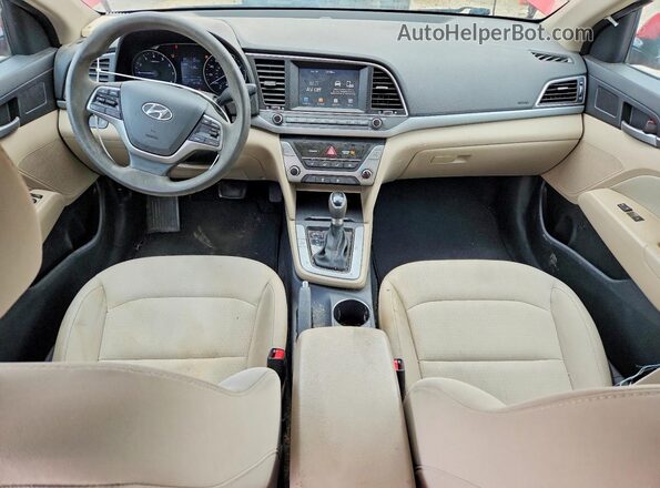 5NPD84LF7HH111032 2017 HYUNDAI ELANTRA Red Dashboard view