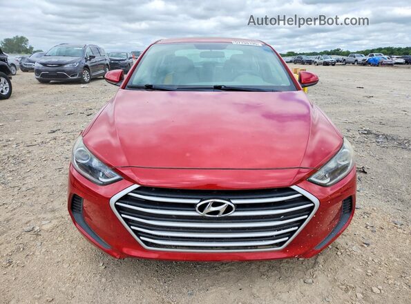 5NPD84LF7HH111032 2017 HYUNDAI ELANTRA Red Front view