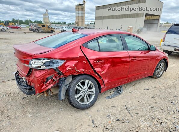 5NPD84LF7HH111032 2017 HYUNDAI ELANTRA Red Rear right