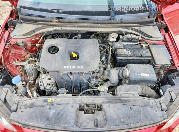 5NPD84LF7HH111032 2017 HYUNDAI ELANTRA Red Rear interior view