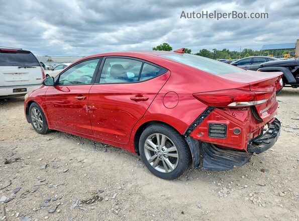 5NPD84LF7HH111032 2017 HYUNDAI ELANTRA Red Rear left