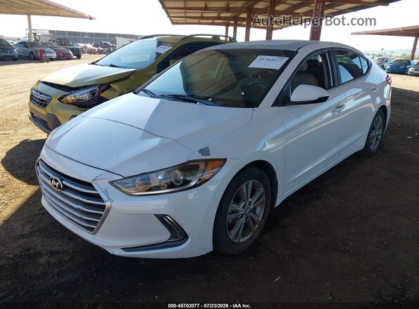 5NPD84LF7HH115243 2017 HYUNDAI ELANTRA White Vista tres cuartos delantera izquierda