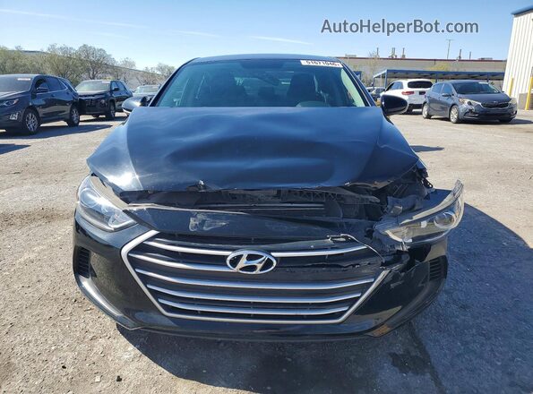 5NPD84LF7HH122936 2017 HYUNDAI ELANTRA Black Front view