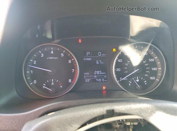 5NPD84LF7HH122936 2017 HYUNDAI ELANTRA Black Instrument cluster view
