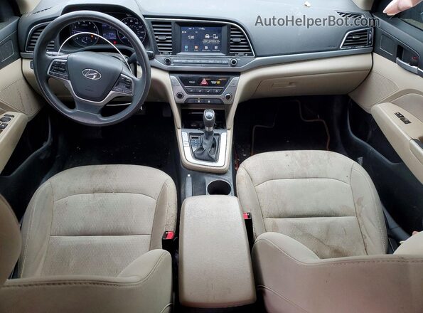 5NPD84LF7HH129563 2017 HYUNDAI ELANTRA Black Вид панелі приладів
