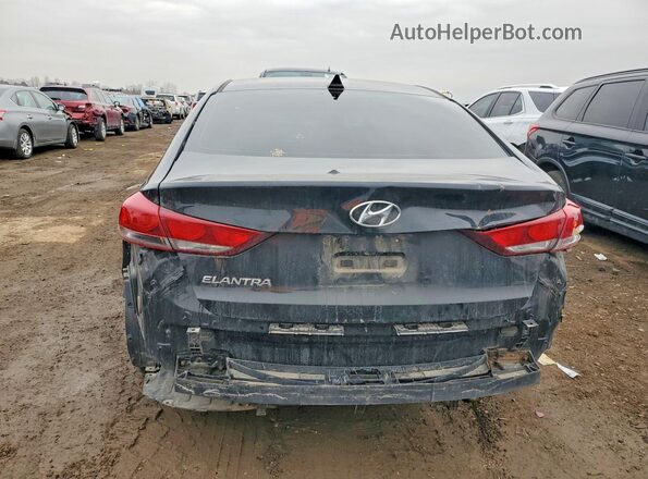 5NPD84LF7HH129563 2017 HYUNDAI ELANTRA Black Вид ззаду