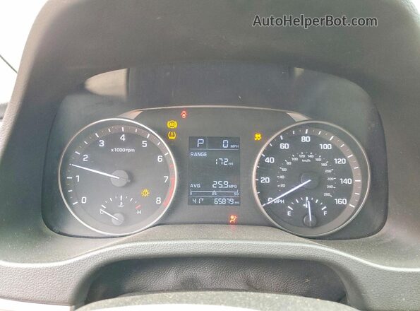 5NPD84LF7HH129563 2017 HYUNDAI ELANTRA Black Вид щитка приладів