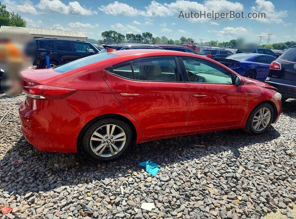 5NPD84LF7HH137484 2017 HYUNDAI ELANTRA Red უკანა მარჯვენა