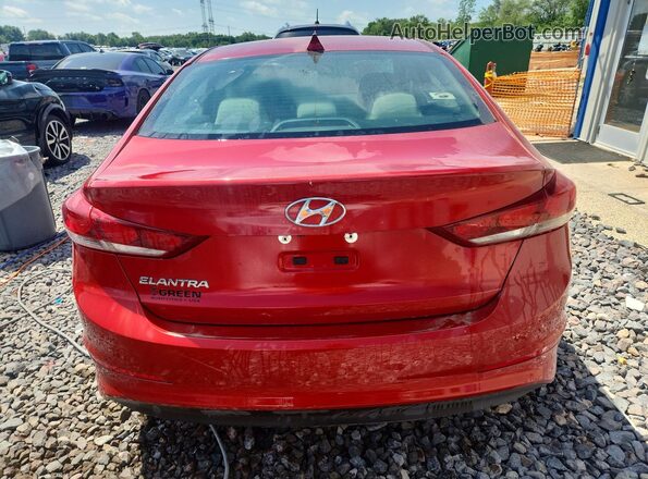 5NPD84LF7HH137484 2017 HYUNDAI ELANTRA Red უკანა ხედი