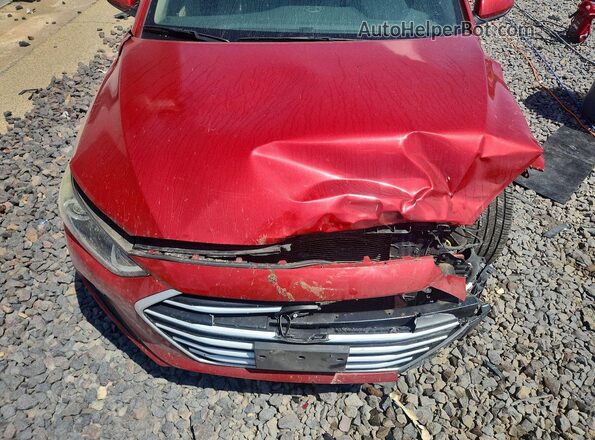5NPD84LF7HH137484 2017 HYUNDAI ELANTRA Red უკანა სალონის ხედი