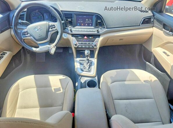5NPD84LF7HH137484 2017 HYUNDAI ELANTRA Red წინა პანელის ხედი