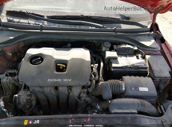 5NPD84LF7HH137758 2017 HYUNDAI ELANTRA Red Widok z tyłu