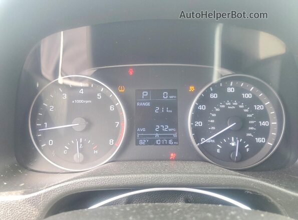 5NPD84LF7HH147674 2017 HYUNDAI ELANTRA Silver Вид щитка приладів