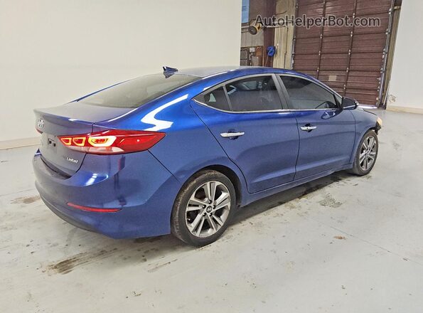 5NPD84LF7HH151160 2017 HYUNDAI ELANTRA Blue Задня права чверть