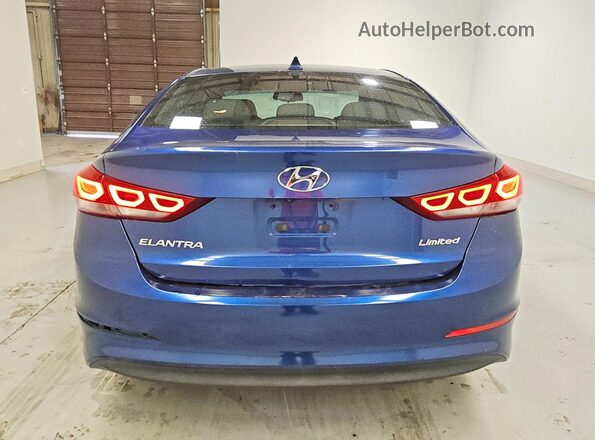 5NPD84LF7HH151160 2017 HYUNDAI ELANTRA Blue Вид ззаду