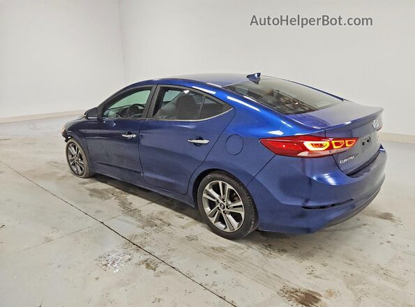 5NPD84LF7HH151160 2017 HYUNDAI ELANTRA Blue Задня ліва чверть