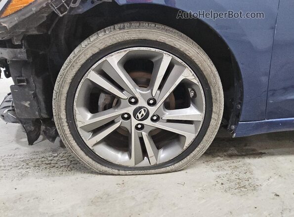 5NPD84LF7HH151160 2017 HYUNDAI ELANTRA Blue 