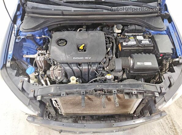 5NPD84LF7HH151160 2017 HYUNDAI ELANTRA Blue Вид задньої частини салону