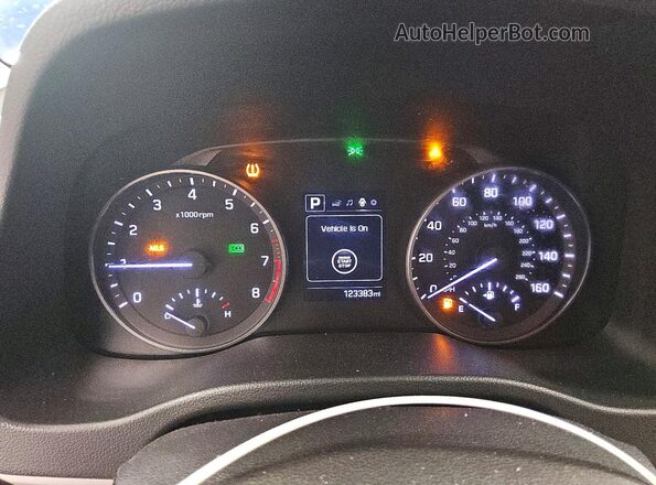 5NPD84LF7HH151160 2017 HYUNDAI ELANTRA Blue Вид щитка приладів