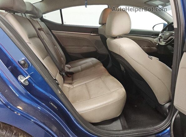 5NPD84LF7HH151160 2017 HYUNDAI ELANTRA Blue Вид задніх сидінь