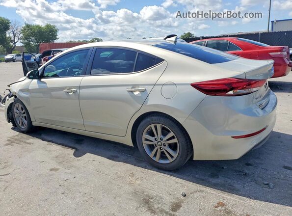 5NPD84LF7HH175071 2017 HYUNDAI ELANTRA Beige Trasero izquierdo