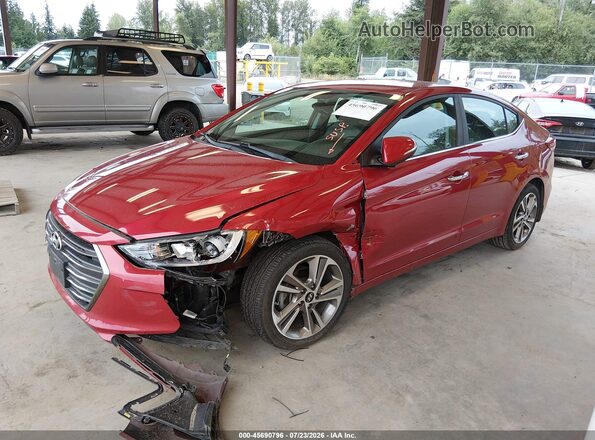 5NPD84LF7HH188581 2017 HYUNDAI ELANTRA Burgundy Przód lewy