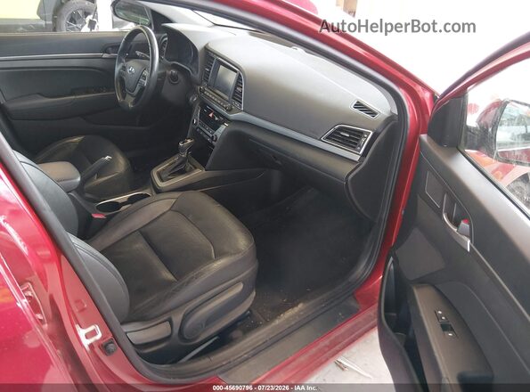5NPD84LF7HH188581 2017 HYUNDAI ELANTRA Burgundy Widok wnętrza z przodu