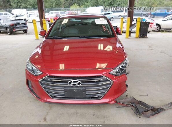5NPD84LF7HH188581 2017 HYUNDAI ELANTRA Burgundy Widok wnętrza z tyłu