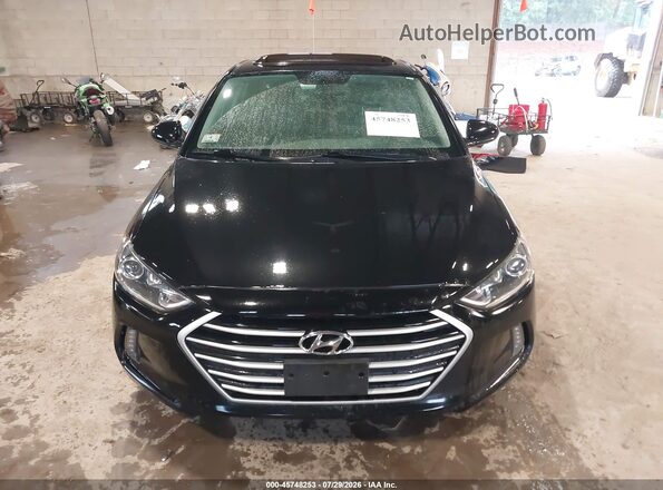 5NPD84LF7HH189293 2017 HYUNDAI ELANTRA Black Widok wnętrza z tyłu