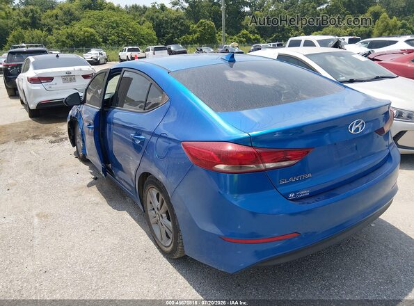 5NPD84LF7HH203614 2017 HYUNDAI ELANTRA Blue Rear left