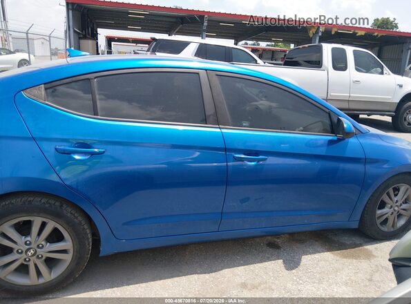 5NPD84LF7HH203614 2017 HYUNDAI ELANTRA Blue Rear interior view