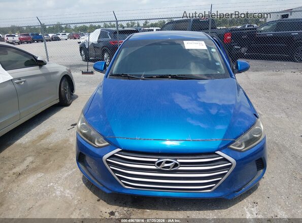 5NPD84LF7HH203614 2017 HYUNDAI ELANTRA Blue Instrument cluster view