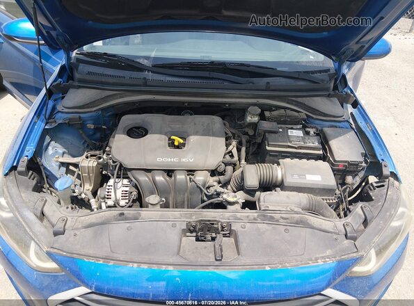 5NPD84LF7HH203614 2017 HYUNDAI ELANTRA Blue Rear view