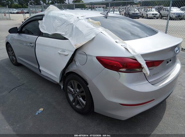 5NPD84LF7HH207372 2017 HYUNDAI ELANTRA Silver Trasero izquierdo