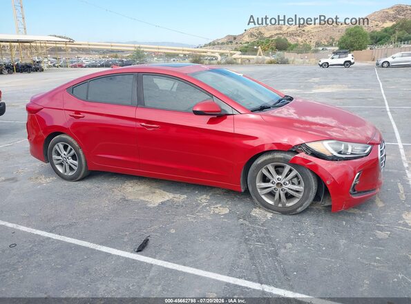 5NPD84LF7HH211535 2017 HYUNDAI ELANTRA Red უკანა სალონის ხედი
