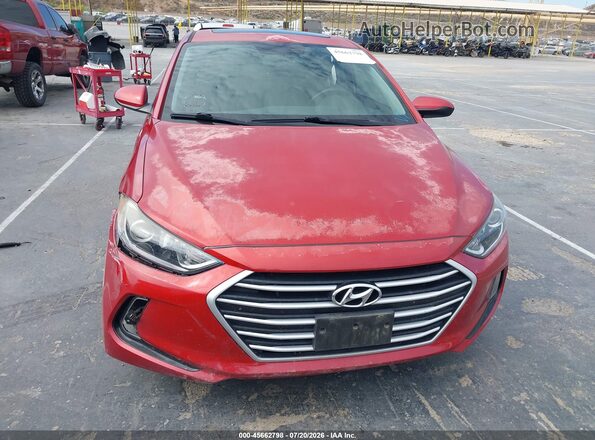 5NPD84LF7HH211535 2017 HYUNDAI ELANTRA Red ხელსაწყოთა პანელის ხედი