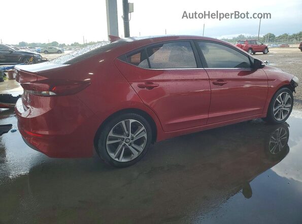 5NPD84LF7JH222976 2018 HYUNDAI ELANTRA Бордовый Задняя правая четверть