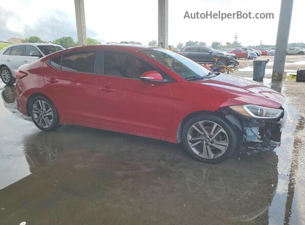5NPD84LF7JH222976 2018 HYUNDAI ELANTRA Бордовый Передняя правая четверть