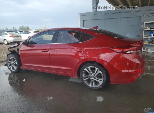 5NPD84LF7JH222976 2018 HYUNDAI ELANTRA Бордовый Задняя левая четверть