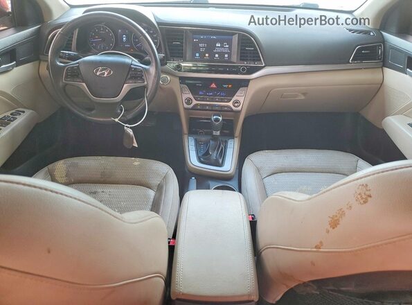 5NPD84LF7JH222976 2018 HYUNDAI ELANTRA Бордовый Вид панели приборов