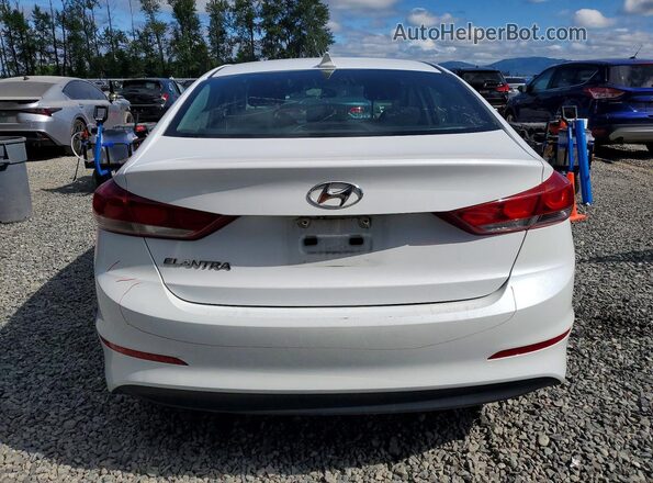 5NPD84LF7JH245271 2018 HYUNDAI ELANTRA White Widok z tyłu