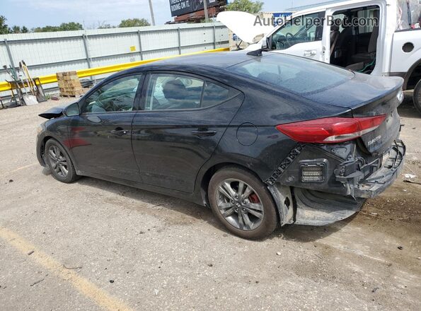 5NPD84LF7JH245402 2018 HYUNDAI ELANTRA Black Rear left
